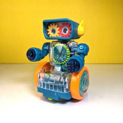 Cute Robot with Moving Gears and Music