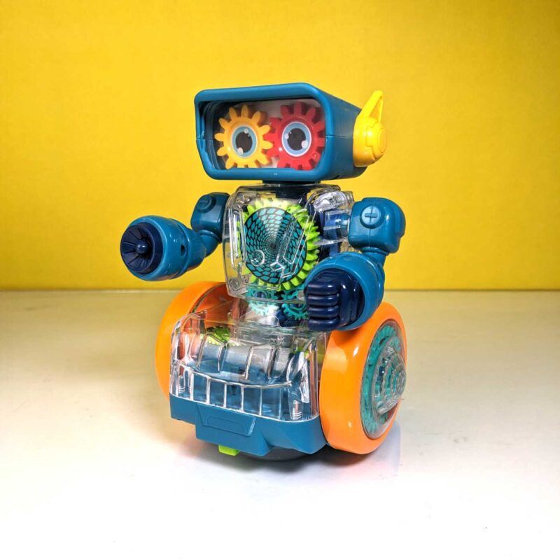 Cute Robot with Moving Gears and Music