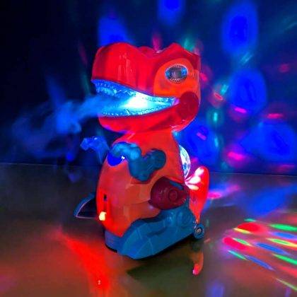 Spray Dinosaur with Cool Lighting and Music
