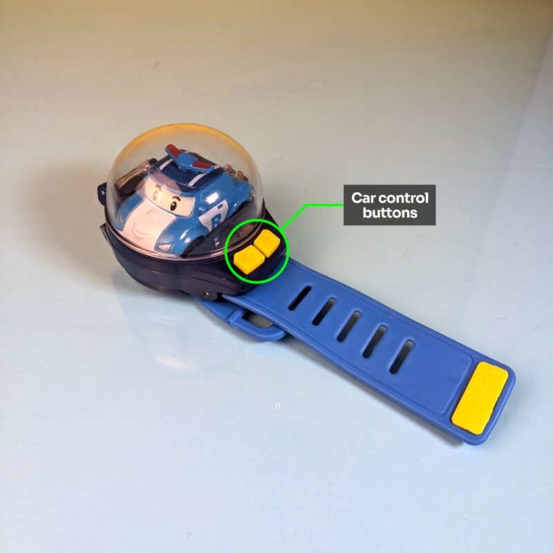 Rechargeable Mini RC Car Wrist Watch - Image 2